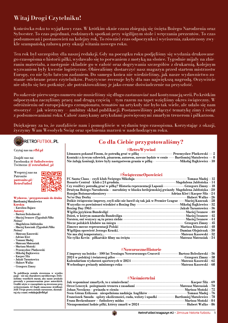 Magazyn RetroFutbol #2 – Zimowe historie futbolu - obrazek 2